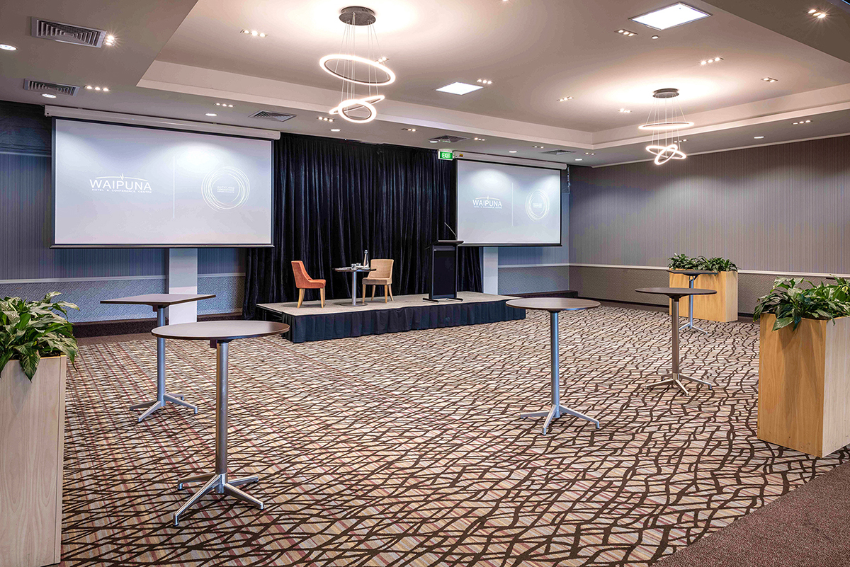  - Banquet Room 2 Cocktail Setup With Stage 